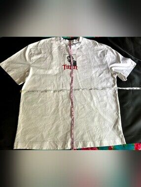 Zara White Graphic Tupac Tee with Red Print